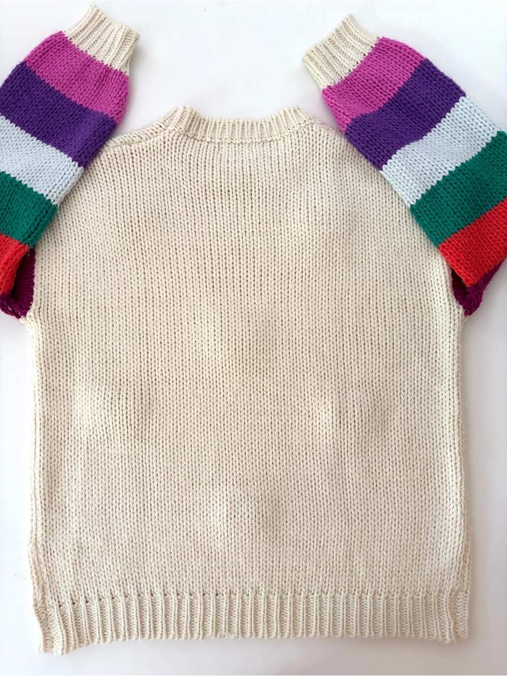 Main Strip 3D Heart Crochet Multi Stripe
Contrast Sweater size Medium - Picture 10 of 16